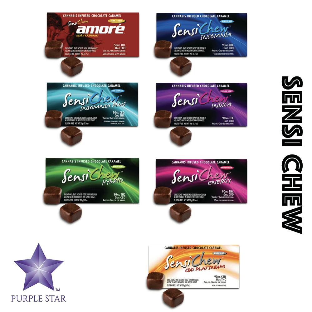 Sensi Chew Amore 50mg By Sensi Signature Products At Purple Star Md Leafly